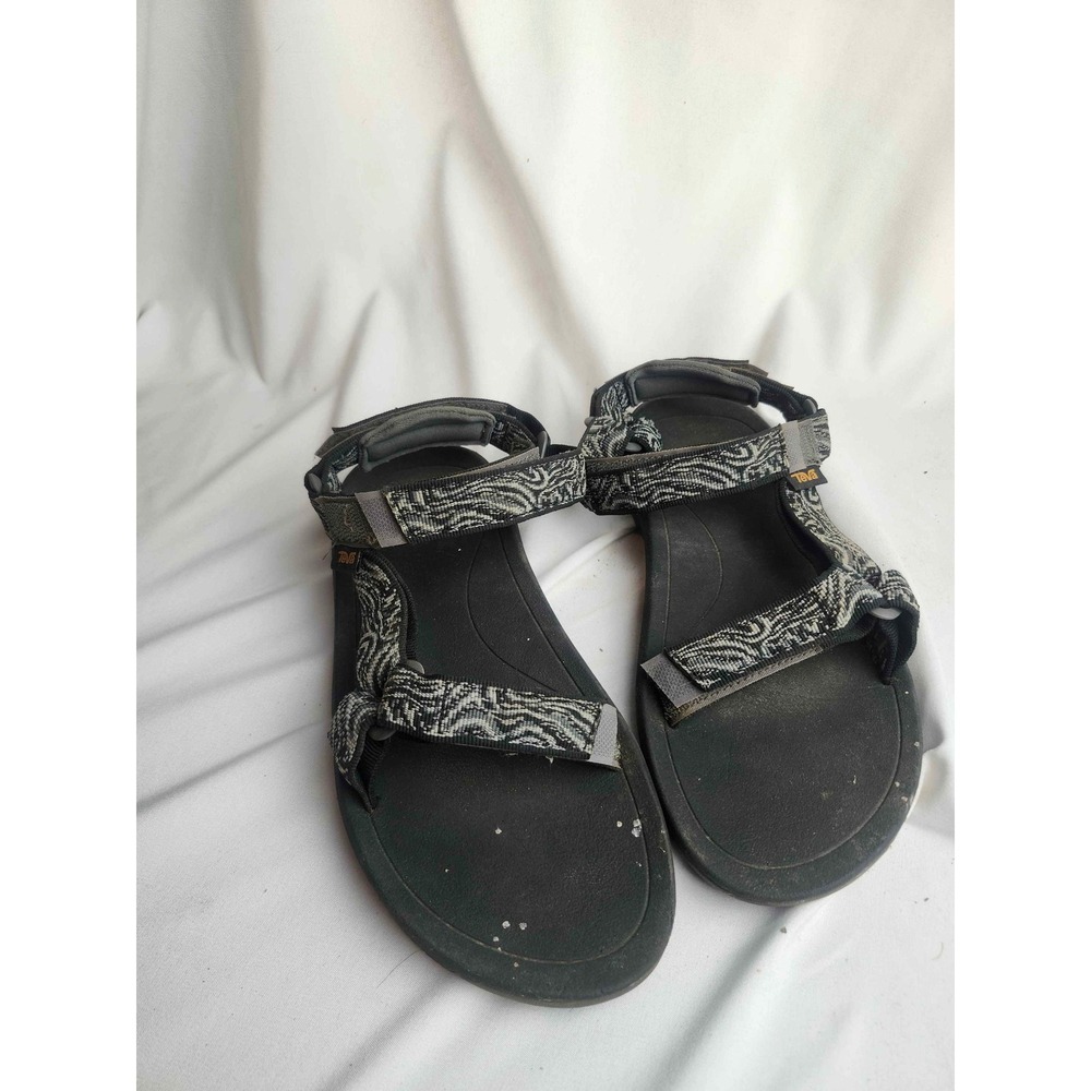 Teva Hurricane XLT2 Sandals Black Grey Patterned Straps Womens Size 6